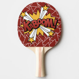 Kaboom Comic Book Style Ping Pong Paddle Tafeltennisbatje