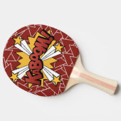 Kaboom Comic Book Style Ping Pong Paddle Tafeltennisbatje (Zijkant)