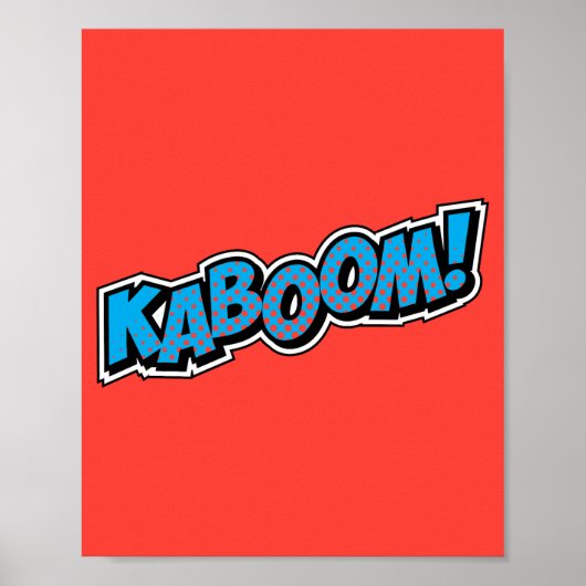 Kaboom! Explosieve Pop Art Comic Blast Poster (Voorkant)