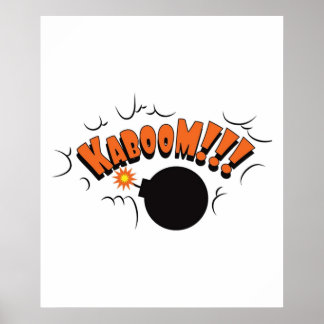 Kaboom Pop Art Graphic Poster