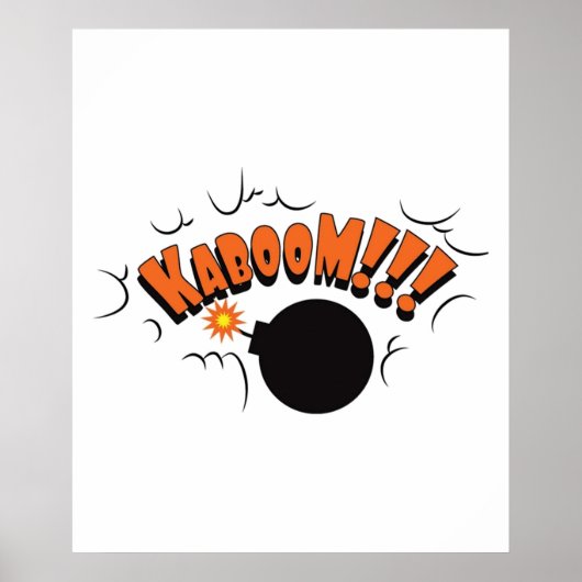 Kaboom Pop Art Graphic Poster (Voorkant)