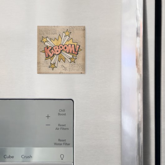 KABOOM!  stripboek Steampunk Pop Magneet (Insitu (Koelkast))