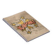 KABOOM!  stripboek Steampunk Pop Notitieboek (Rechterzijde)