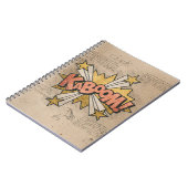 KABOOM!  stripboek Steampunk Pop Notitieboek (Linkerzijde)