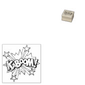 KABOOM!  stripboek Steampunk Pop Rubberstempel (Gestempeld)