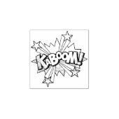 KABOOM! stripboek Steampunk Pop Rubberstempel (Afrduk)