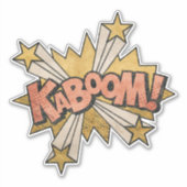 KABOOM! stripboek Steampunk Pop Sticker (Voorkant)