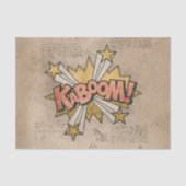 KABOOM!  stripboek Steampunk Pop Tissuepapier (Voorkant)