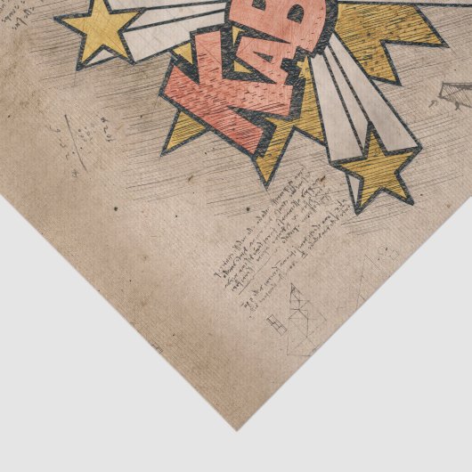 KABOOM!  stripboek Steampunk Pop Tissuepapier (Detail)