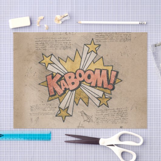 KABOOM!  stripboek Steampunk Pop Tissuepapier (Craft)