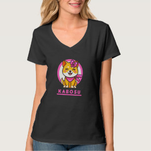 Kabosu Crypto Token Japans Vrouw Shiba Inu Doge T-shirt