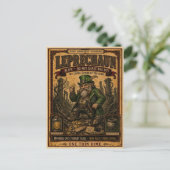 Kabouter, antiek circusmonster briefkaart (Staand voorkant)
