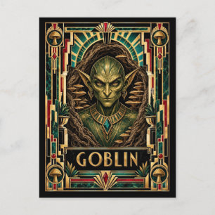 Kabouter, Art Deco Mythisch Briefkaart