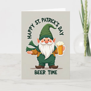 Kabouter Bier St. Patrick's Dag Kaart