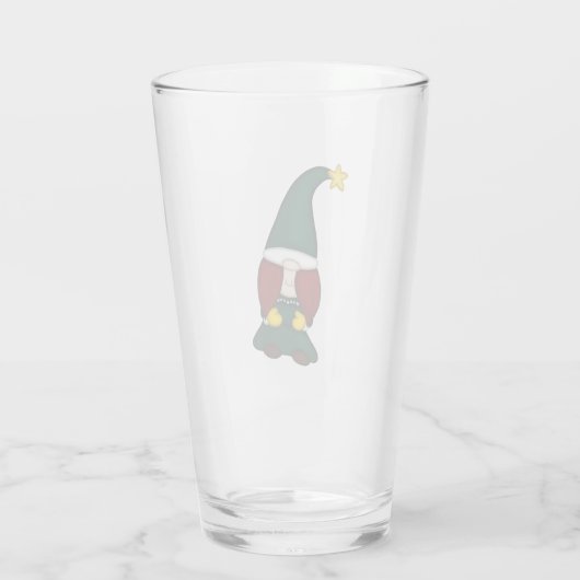 Kabouter Bierglas Glas (Achterkant)