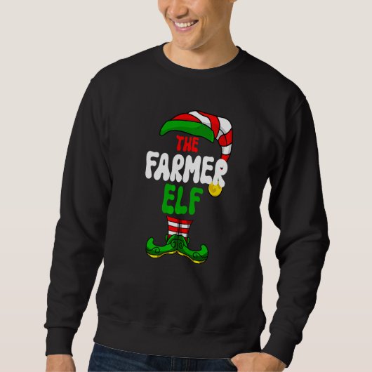 Kabouter Boerenpyjama Matching Groep Kerst Vakanti Trui (Voorkant)