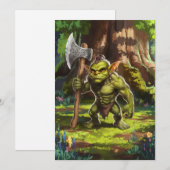 Kabouter boswachter. feestdagenkaart (Voorkant / Achterkant)