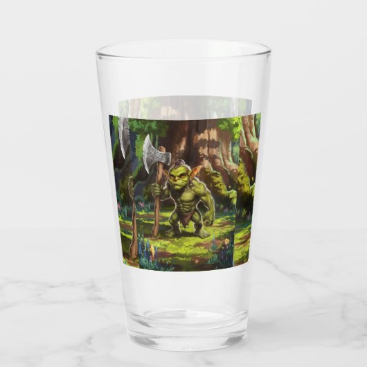 Kabouter boswachter. glas (Achterkant)