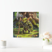 Kabouter boswachter. vierkante klok (Huis)