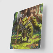 Kabouter boswachter. vierkante klok (Hoek)