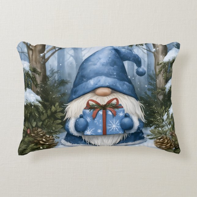Kabouter Cadeau Accent Kussen (Voorkant)