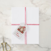 Kabouter Candy Cane Kerstcadeau-etiketten Cadeaulabel (Met Touw)