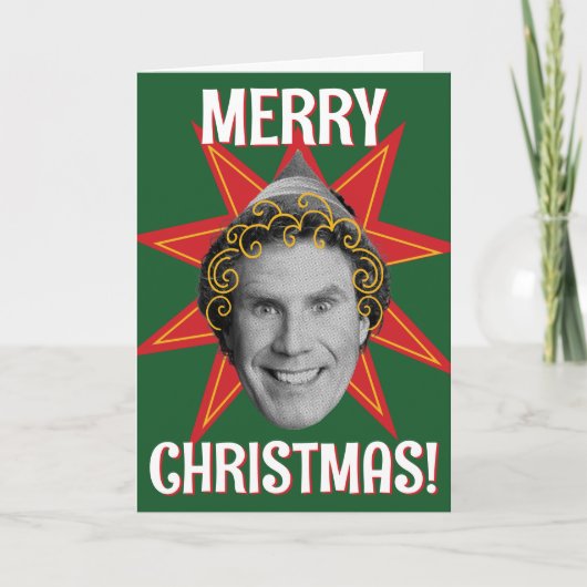 Kabouter de Elf | Stralenpatroon Feestdagen Kaart (Voorkant)