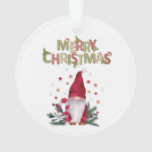 Kabouter Dennentakken Onze Eerste Kerstmis Ornament (achterkant)