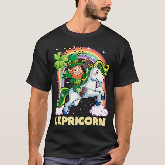 Kabouter die eenhoorn berijdt t-shirt (Voorkant)