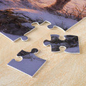 Kabouter die op een berggeit rijdt legpuzzel (Zijkant)