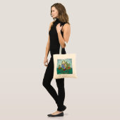 Kabouter die op een fiets rijdt tote bag (Voorkant (model))