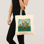 Kabouter die op een fiets rijdt tote bag (Voorkant (product))