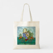 Kabouter die op een fiets rijdt tote bag (Achterkant)