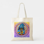 kabouter die saxofoon speelt tote bag (Achterkant)