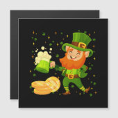 Kabouter drinkt bier St. Patrick's Day (Voorkant / Achterkant)