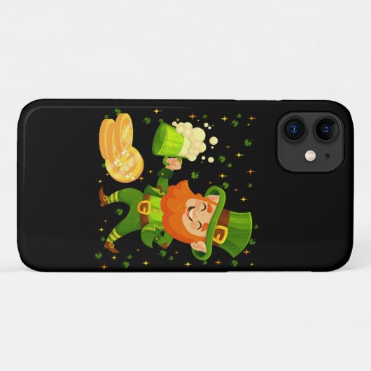 Kabouter drinkt bier St. Patrick's Day Case-Mate iPhone Case (Achterkant (horizontaal))