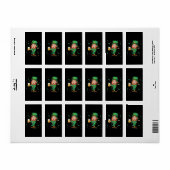 Kabouter drinkt bier St. Patrick's Day Etiket (Full Sheet)