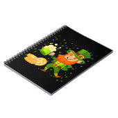 Kabouter drinkt bier St. Patrick's Day Notitieboek (Linkerzijde)