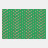 Kabouter Elf Inpakpapier Plat Vel Set van 3 (Voorkant 3)