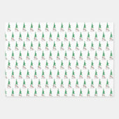 Kabouter Elf Inpakpapier Plat Vel Set van 3 (Voorkant 2)