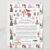 Kabouter Elf | Kinderen Kerst Elf Afscheidsbrief (Voorkant)