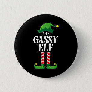 Kabouter Elfen Familie Groep Kerstfeest  Ronde Button 5,7 Cm
