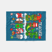 Kabouter Elfen Squad Kerst Kleurrijke Elf Hoed Scu Fleece Deken (Voorkant (Horizontaal))