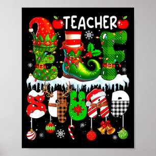 Kabouter Elfen Squad Kerst Kleurrijke Elf Hoed Scu Poster