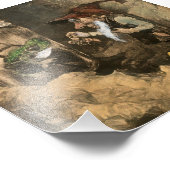 “Kabouter en kikker in een pot” van Heinrich Schli Foto Afdruk (Hoek)