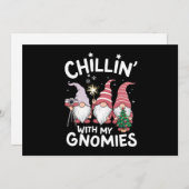 Kabouter Familie Kerst Chillen Met Mijn Kaboutervr Feestdagenkaart (Voorkant / Achterkant)