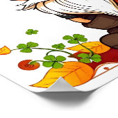 Kabouter Fijne St. Patrick's Dag Klaver Poster (Hoek)