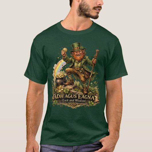Kabouter Folklore - Geluk en Wijsheid T-shirt (Voorkant)