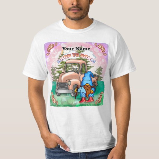 Kabouter, geboren om rond te zwerven t-shirt (Voorkant)