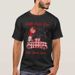 Kabouter geloof hoop liefde Multiple Myeloma bewus T-shirt